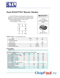 Datasheet MBD330DWT1 производства E-Tech
